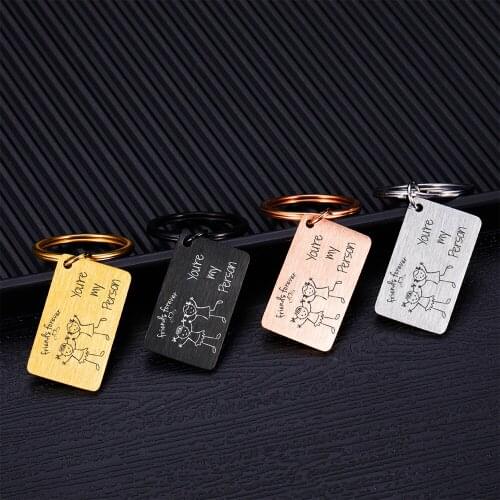 Friendship Gift Keychains for Women Best Friend Keychain Birthday Sister Besties BFF Stainless Steel Birthday Gifts Keyring