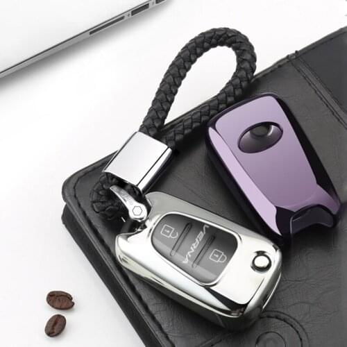 Car key case cover full protect fob key holder key chain For Hyundai I10 I20 I30 IX35 Solaris Kia K2 K5 Rio Sportage Flip Key