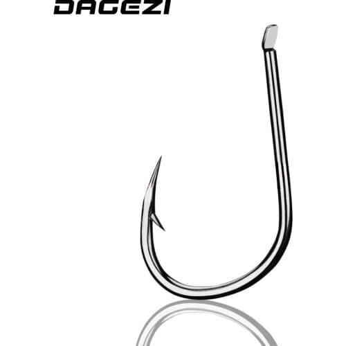 DAGEZI 100Pcs/Lot 6# -15# high Carbon Steel Fishing Hook Fishhooks Durable Pesca barbed hook Fishing Tackle Box