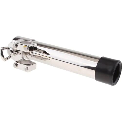 Stainless Steel Rod Holder Racks Clamp on Fishing Rod Holder for Rails 7/8 Inch to 1 Inch