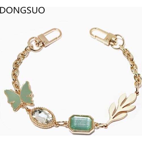 Designer chain strap handle butterfly ornament gold metal chain handbag bag purse replacement Accessories Hardware quality 002