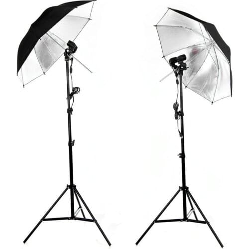 Photographic Equipment, Soft Light Studio, Photography Umbrella, 33-Inch Reflective Umbrella with Black Outside and Gold Inside