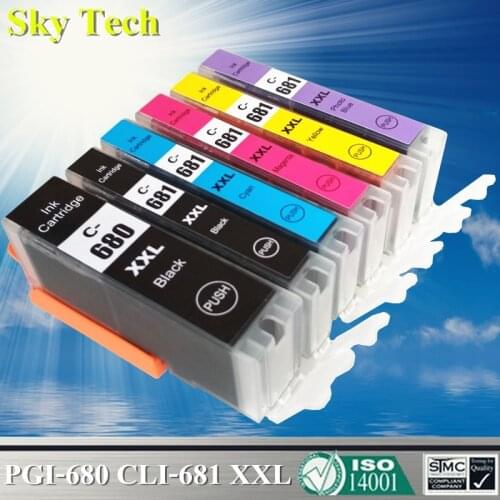Quality Compatible Ink Cartridges For PGI680 CLI681 , For Canon TS706/TR7560/TR8560/TS6160/TS6260/TS8160/TS8260/TS9160/TS9560