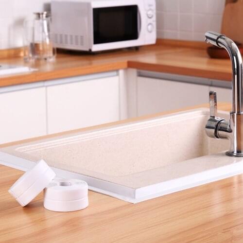 PVC New Kitchen Bathroom Border Tools Crack Wall Sealing Strip Waterproof Tape Rust-proof Adhesive Tile Crack Repair Mold Tape