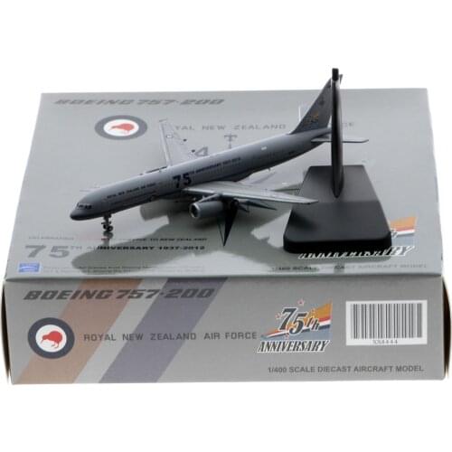 1:400 Alloy Collectible Plane Model JC Wings XX4444 Royal New Zealand Air Force "75th Anniversary" Boeing B757-200 Reg#NZ7571