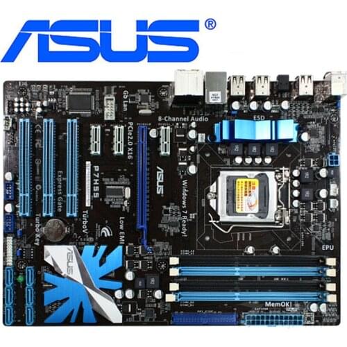 ASUS P7P55D-E Pro Motherboards LGA 1156 DDR3 16GB For Intel P55 P7P55D-E Pro Desktop Mainboard Systemboard PCI-E X16 Used