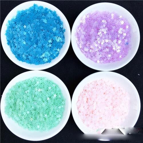 4mm matte matte series five-pointed star PVC nails in bulk sequins stars beads wedding party throwing confetti