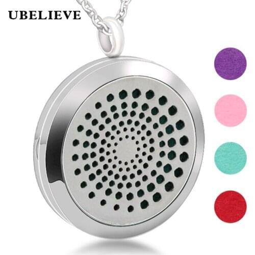 Aromatherapy Locket Essential Oil Diffuser Necklace Stainless Steel Locket Diffuser Jewelry Aromatherapy Locket With Pads