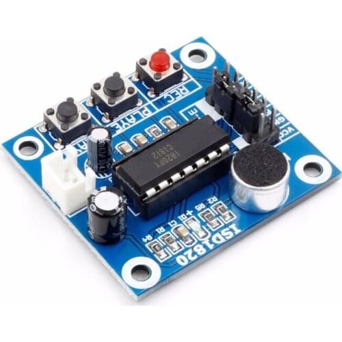 Voice Recording Module ISD1820 Voice Board Telediphone Module Board With Microphones Loudspeaker
