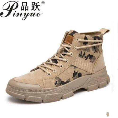Men Military Tactical Boots Combat Army Boot High top camouflage tactical boots desert boots size 39--44
