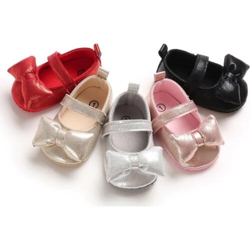 Newborn Infant Baby ToddlerGirl Soft Crib Shoes Pram Soft Sole Prewalker Anti-slip Sneakers