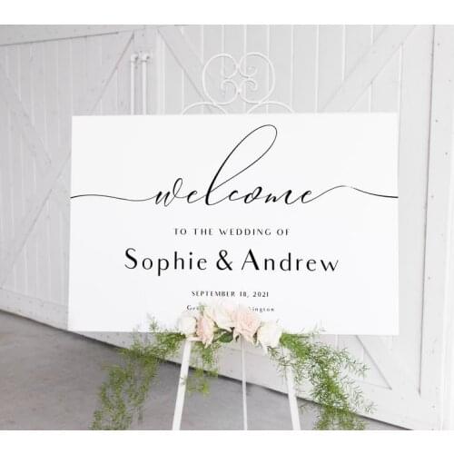 Welcome Sign Wedding Rustic Minimalist Wedding Sign Welcome Sign Engagement Party Welcome Sign Wedding Welcome Sign