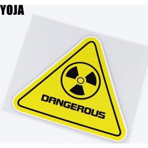 YOJA 15X13CM DRNGEROUS Warning Prompt Car Stickers Vinyl Decal Decorate 19B-0010