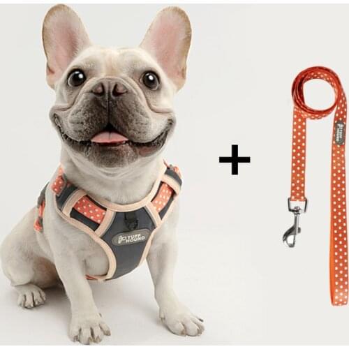 Nylon Dog Adjustable Harness Pet No Pull Bulldog Puppy Walk Out Harness Vest Collar Hand Strap for Small Medium Large Dogs