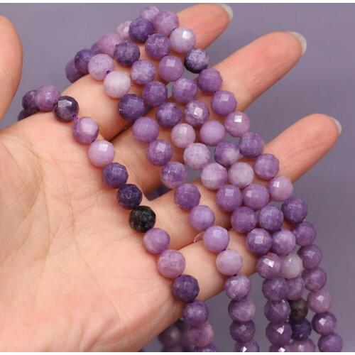 New Style Natural Stone Beads Round Section Fluorite Loose Bead 8 MM For Jewelry Making DIY Necklace Earrings Accessory