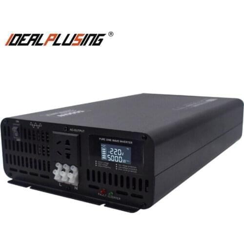 Factory Price 12v 24v 48v 60v 72v 84V dc to 100v 110v 120v 220v 230v 240v ac 5000w pure sine wave inverter with LCD