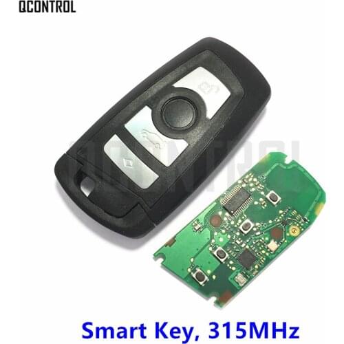 QCONTROL Car Remote 4 Buttons Smart Key for BMW 1 3 5 7 Series CAS4 CAS4+ Control Alarm Frequency 315MHz