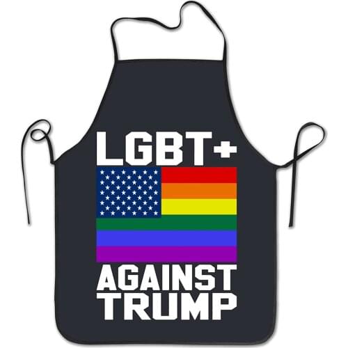 LGBT Against Unisex Waterproof Apron Novelty Kitchen Creative Cooking Baking Party Aprons