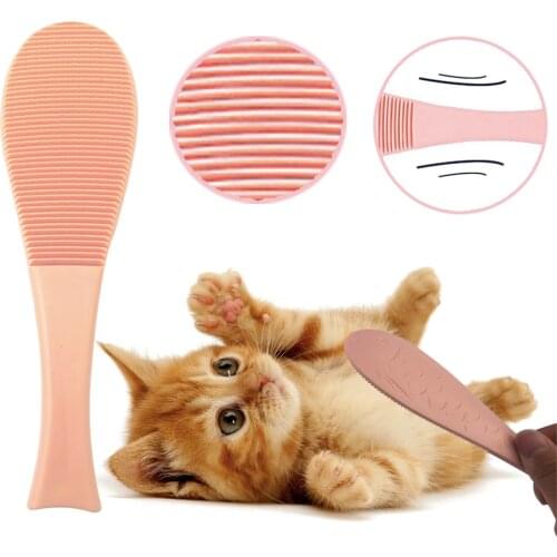 ABS Cat Comb Grooming Hair Brush Fish Shaped Comb For Cat Brush Kitten According Habits And Tongue Design Pet Supplies
