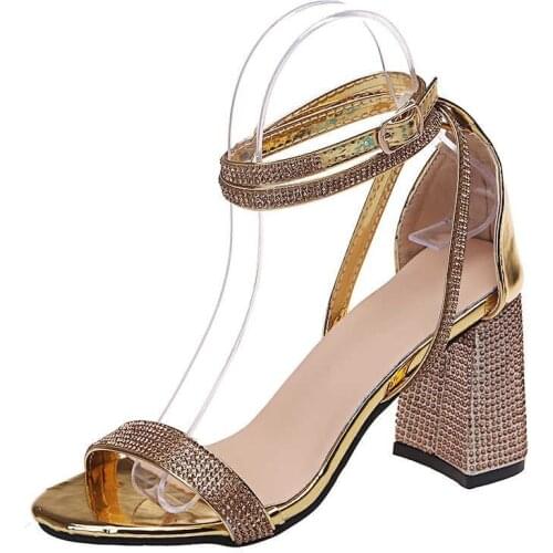 Summer Shoes Ladies Sandals Fashion Open-toed Beach Sandals Ladies Roman Casual Square Heel Sandals Zapatos De Mujer