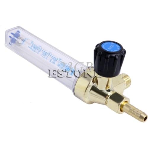Barb 1/4PT 0.15 MPA Flow Meter Gas Argon AR/CO2 Regulator Welding 7mm J24