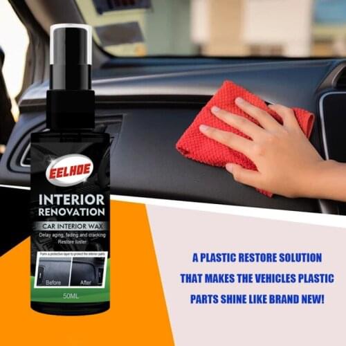 50ml Car Plastic Refurbishing Agent For Automotive Plastic Parts Paint Paste Maintenance Paint Care Wax Agent Car Washing Liquid