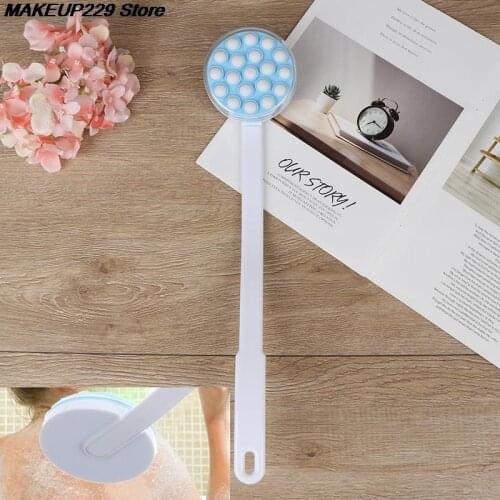 Bath Brush Long Handled Lotion Oil Cream Applicator Body Leg Back Massager Bath Brush Plastics Long Handle Bath Brush