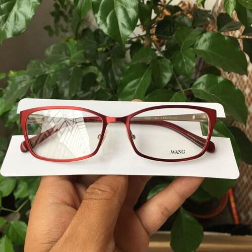 Super Designer Metal Glasses Frames Women Spring Hinge Top Quality Red/Black