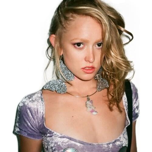 Supercolossal Glittery butterfly Hiphop Earrings Fashion T-stage Show Club Gold/Silver Color Drop Earrings For women E18024