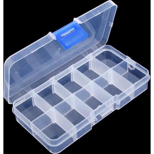 1PC Fishing Lures Hook Bait Plastic Storage Box Adjustable Case Tackle Accessory