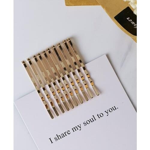 10 Pcs/set Women Hair Clips Hairpins Gold Metal Waved Curly Barrettes Bobby Pins Hairgrip Headdress Hairclip Hair Styling Tool