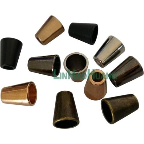 100pcs/lot metal zinc alloy plugs bell cord finish lock nickel /black/ gold/ bronze for 4mm elastic cord free shipping Bell-13M