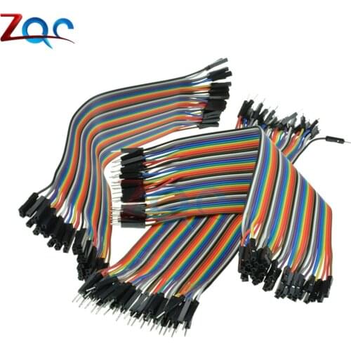 120pcs Dupont line 20cm Male to Male + Male to Female + Female to Female Jumper Wire Dupont Cable for Arduino