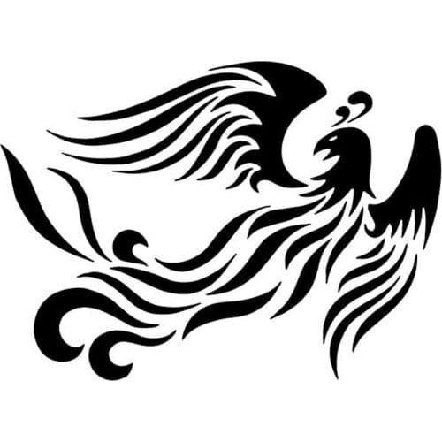 16.2CM*11.7CM Myth Phoenix Decor Car Door Creativity Car Stickers Vinyl Decal