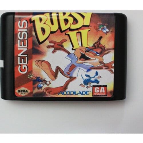 Bubsy II 16 bit SEGA MD Game Card For Sega Mega Drive For Genesis