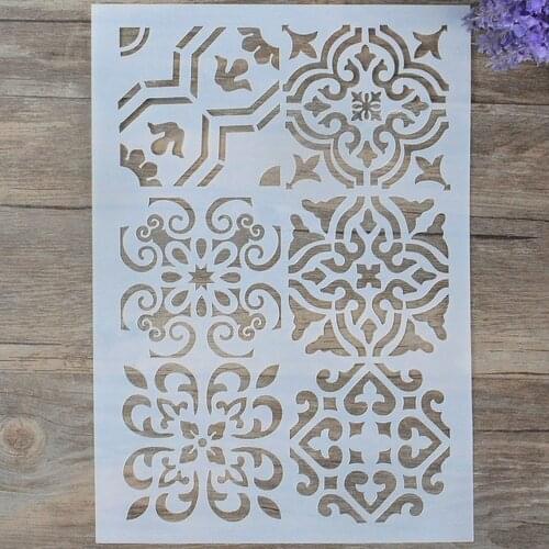A4 A3 A2 Size DIY Craft Mandala Stencils for Painting on Wood,Fabric,Walls Art Scrapbooking Stamping Album Embossing Paper Cards