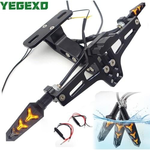 License plate holder motorcycle accessories FOR mt07 09 tmax 530 yamaha fz6 z800 cb650r kawasaki z900 Z800 ktm duke 390 125 z750