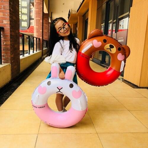 Child Swimming Circle Ring Fun Brown Bear Cony Rabbit Inflatable Pool Float Party Toy Inflatable Pool Float