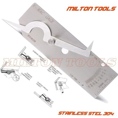 Metric size V-WAC Gage V WAC Single Weld Gage Welding Gauge V-WAC Biting Edge Welding Gauge inch Single Weld Gage