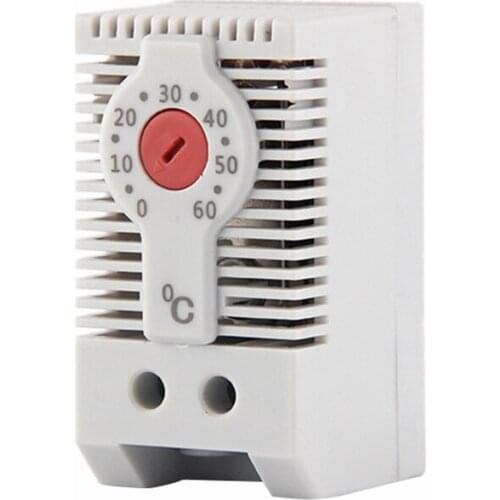 KTO011 Normally Closed NC Adjustable Mechanical Temperature Controller Cabinet Thermostat Din Rail,for Heating Use