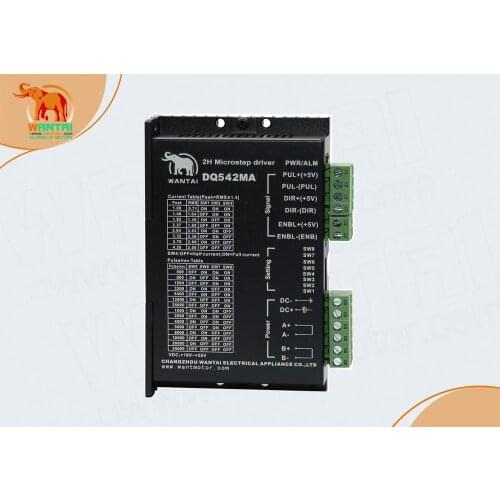 Best Selling! Wantai Stepper Motor Driver DQ542MA 4.2A 50V 128micro CNC Router Engraving Grind Foam For Nema11 16 17 23 motor