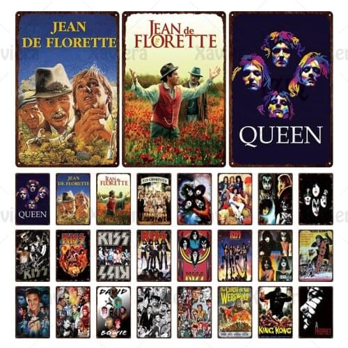 Metal Sign Tin Sign Retro Movie Music Iron Plate Painting Rock Music Band Vintage Poster Cafe Bar Pub Man Cave Decor Wall Art