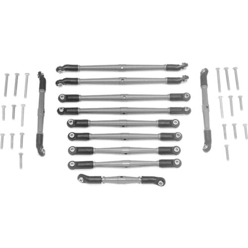 Metal Lightweight Adjustable Length Upper and Lower Keel Rod for 1/10 TRX6 Benz G63 6X6 88096-4 Upgrade Kits