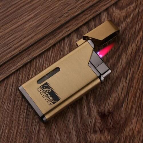 Mini Torch Jet Butane Inflatable Turbo Smoking Lighter Creative Camping Survival Metal Kitchen Lighter Gadgets For Men