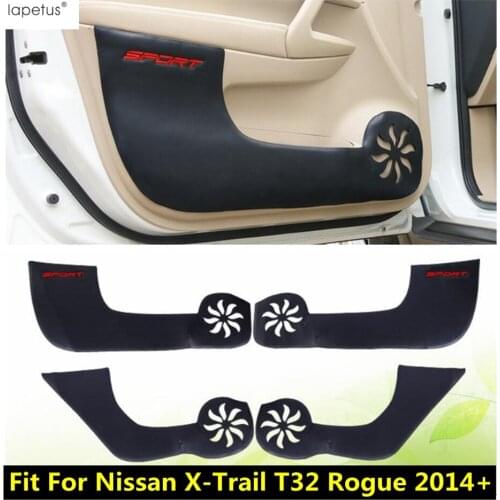Car Inner Door Pad Anti Kick Protection Pad Mat Cover Kit Trim Accessories For Nissan X-Trail X Trail T32 Rogue 2014 - 2020