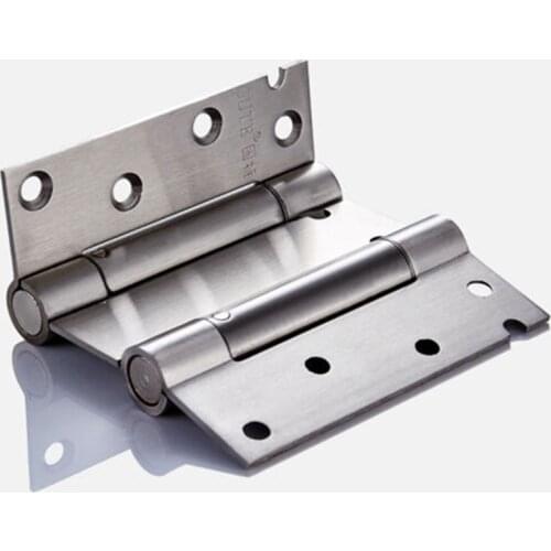 New Stainless Steel Two-Way Free Door Hinge Cowboy Door Fence Dedicated Hinge 3 Inches/4 Inches Double Open Spring Hinges