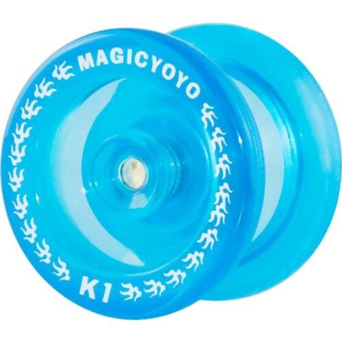 Responsive YoYo Ball Professional K1 Yoyo w/ Strings for beginner advanced users (Crystal Blue)