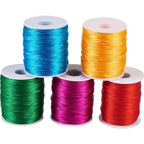 1.5mm 100m/roll Nylon Thread Cord Chinese Knot Bracelet Braided Rope Thread String Beading Handmade Crafts DIY Jewelry Making