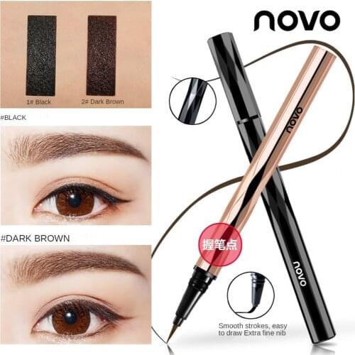 NOVO Eyeliner Is Easy To Use Smooth and Quick-drying Natural and Long-lasting Color Waterproof Not Blooming Eye Makeup