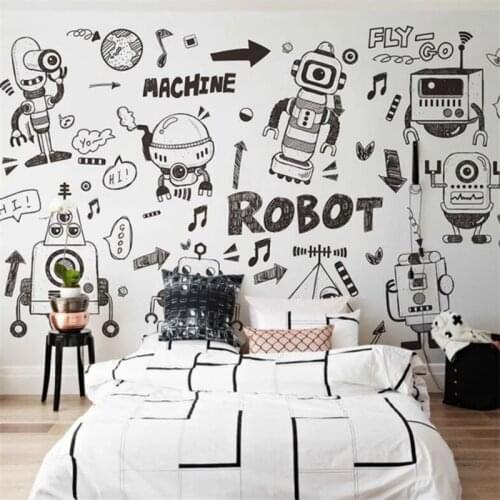 Custom 3D wallpaper mural childrens room boy room robot living room bedroom background wall decoration wallpaper